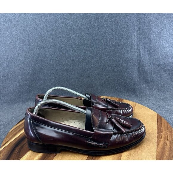 GH Bass Men\'s Harrison Burgundy Tassel Loafer Size 9.5EE main image 10
